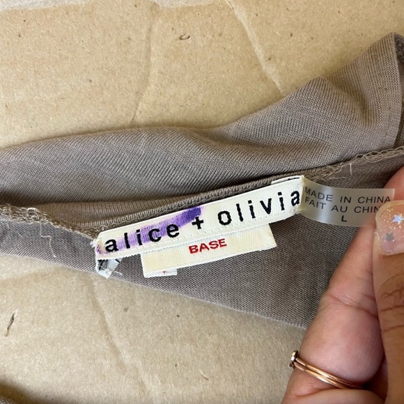 Alice + Olivia Brown Drape Midi Dress - Picture 5 of 5